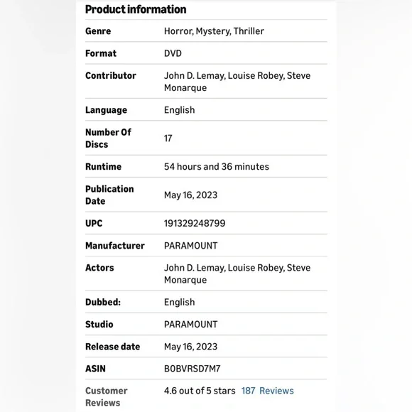 Friday the 13th : The Complete Series 17 Discs - Picture 3 of 3